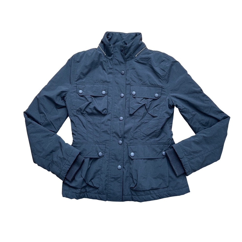Vince‎ black zip up & button down utility jacket bergdorf goodman small